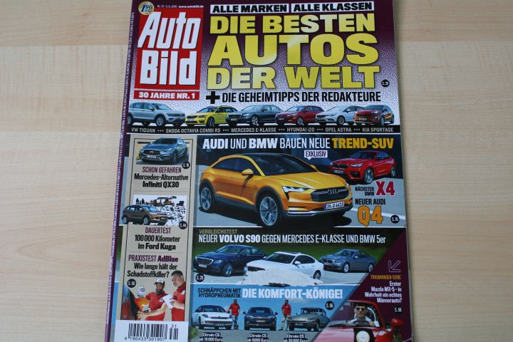 Deckblatt Auto Bild (31/2016)